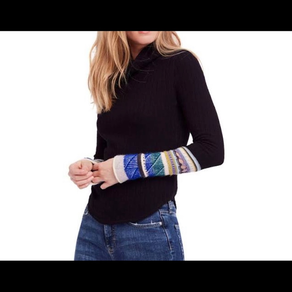 Free People- turtleneck sweater shirt